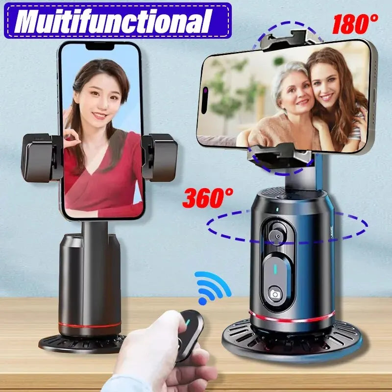 SOPORTE INTELIGENTE PARA CELULAR CON SEGUIMIENTO AUTOMÁTICO 360°