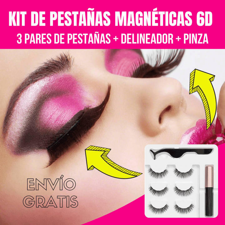 KIT DE PESTAÑAS MAGNÉTICAS 3D - Sholett